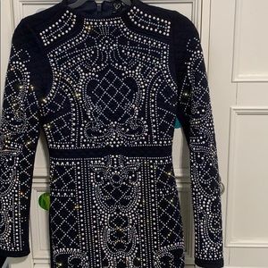 Navy Beaded Dress
